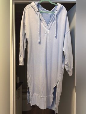 Free People Movement Spur Of The Moment Solid Hoodie Dress – Medium